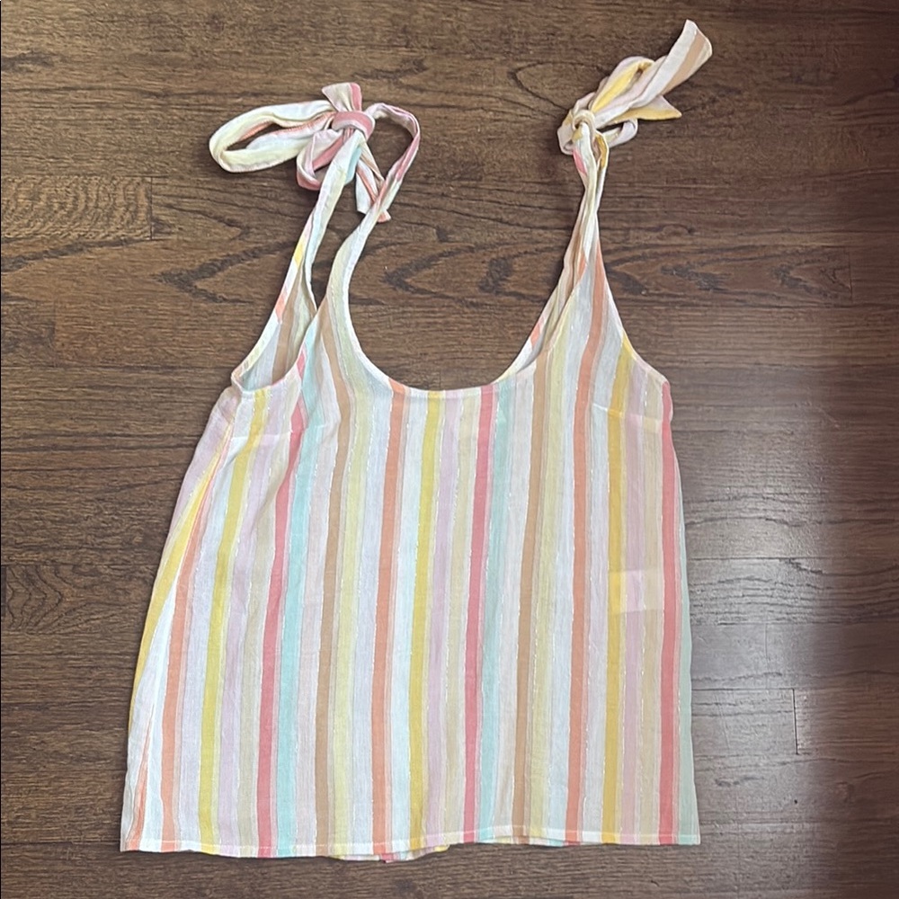 NWOT Sezane Striped Multicolor Tank